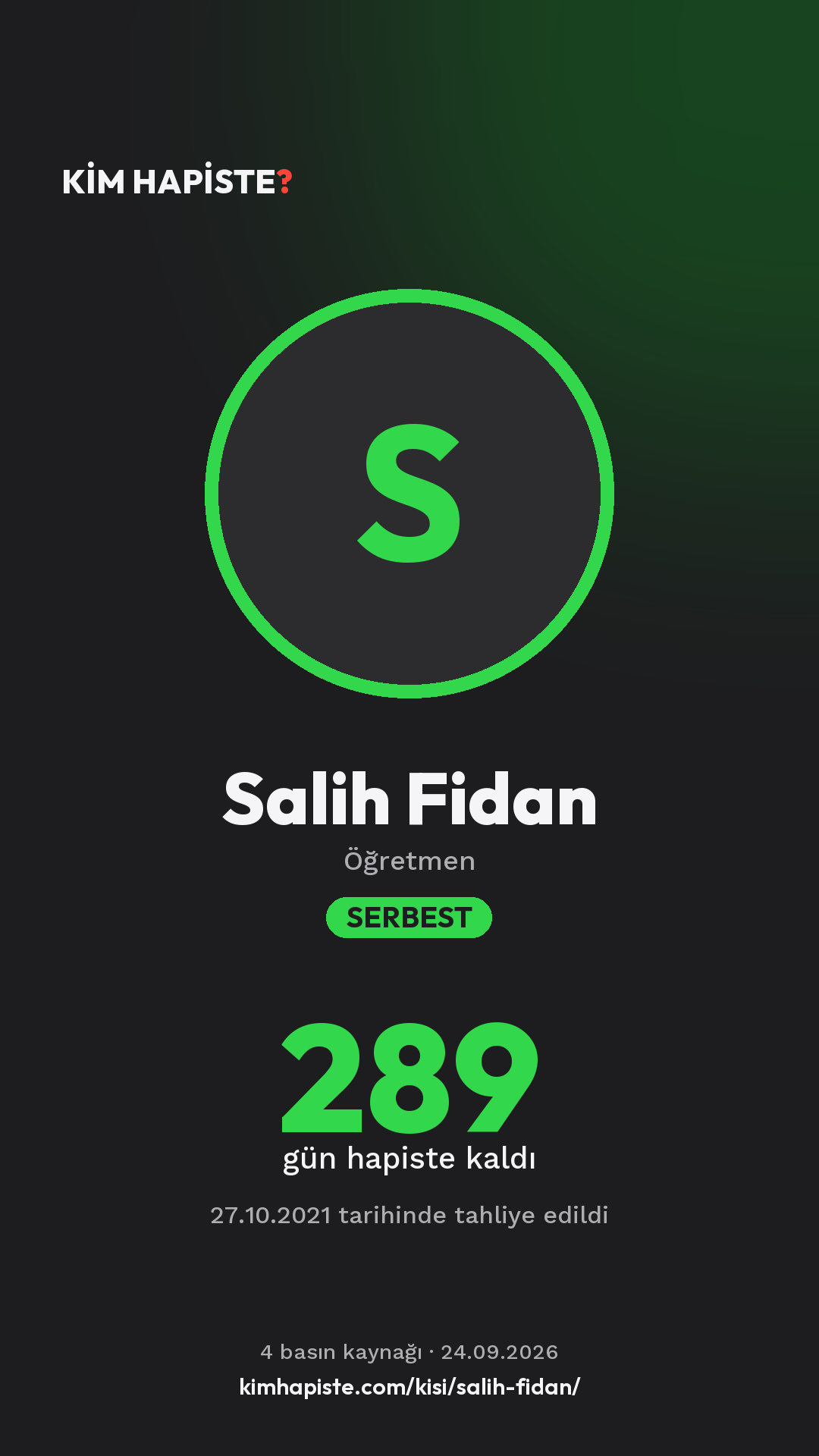 Salih Fidan paylaşım kartı