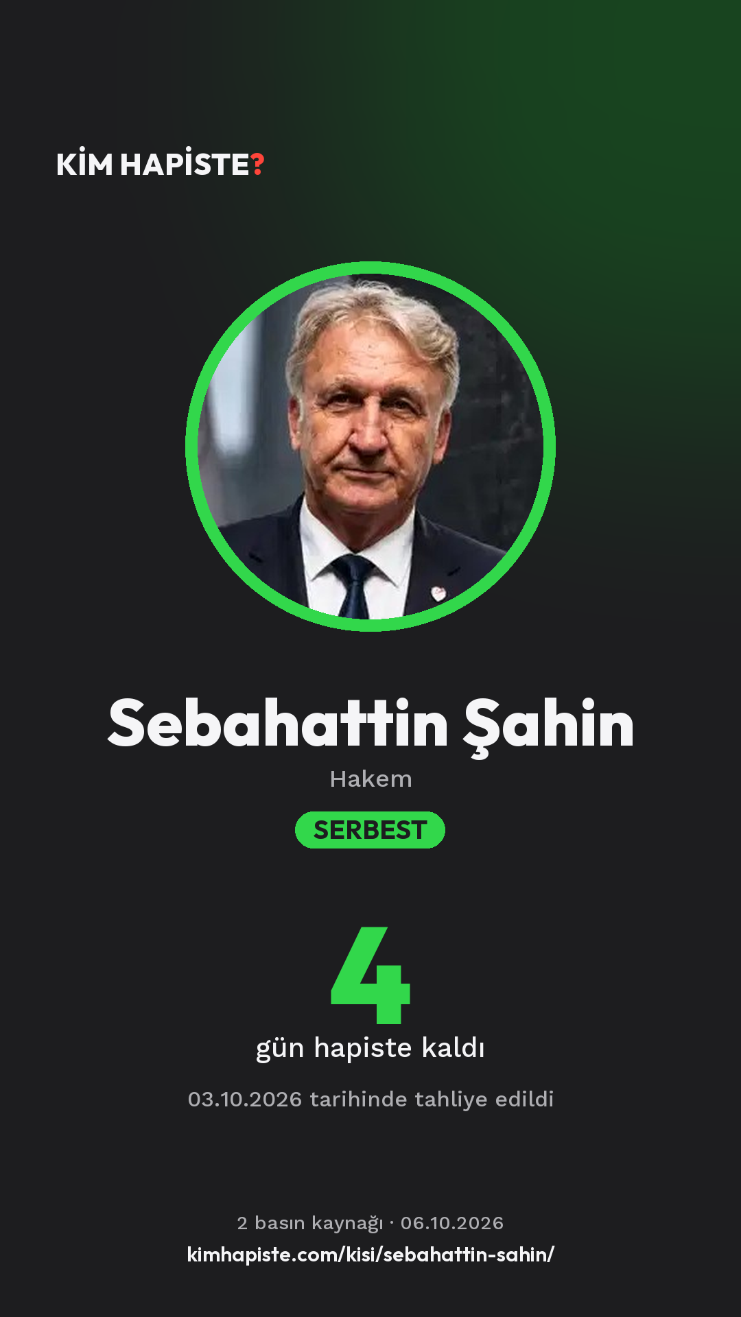 Sebahattin Şahin paylaşım kartı