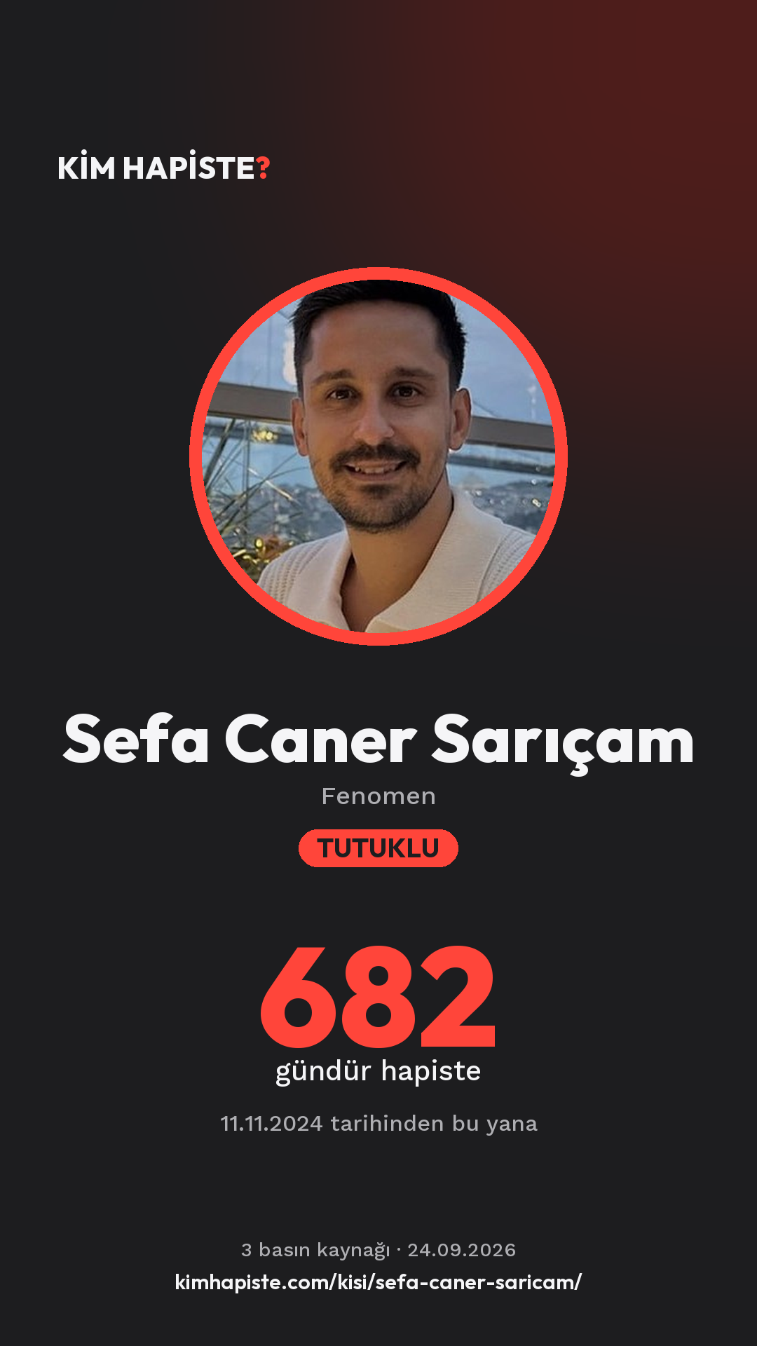 Sefa Caner Sarıçam paylaşım kartı
