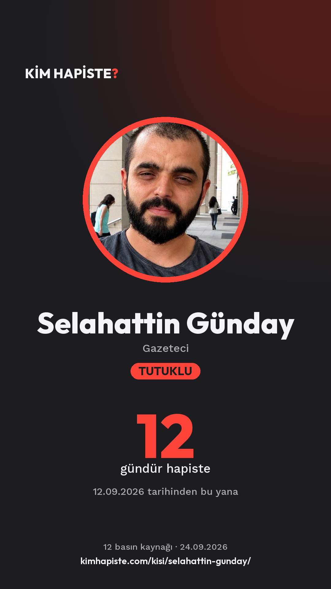 Selahattin Günday paylaşım kartı