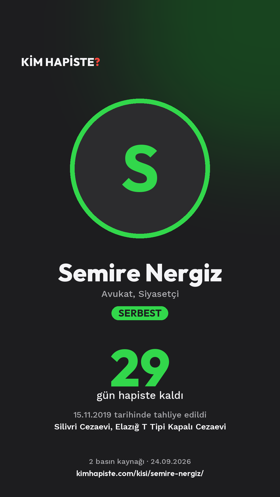 Semire Nergiz paylaşım kartı