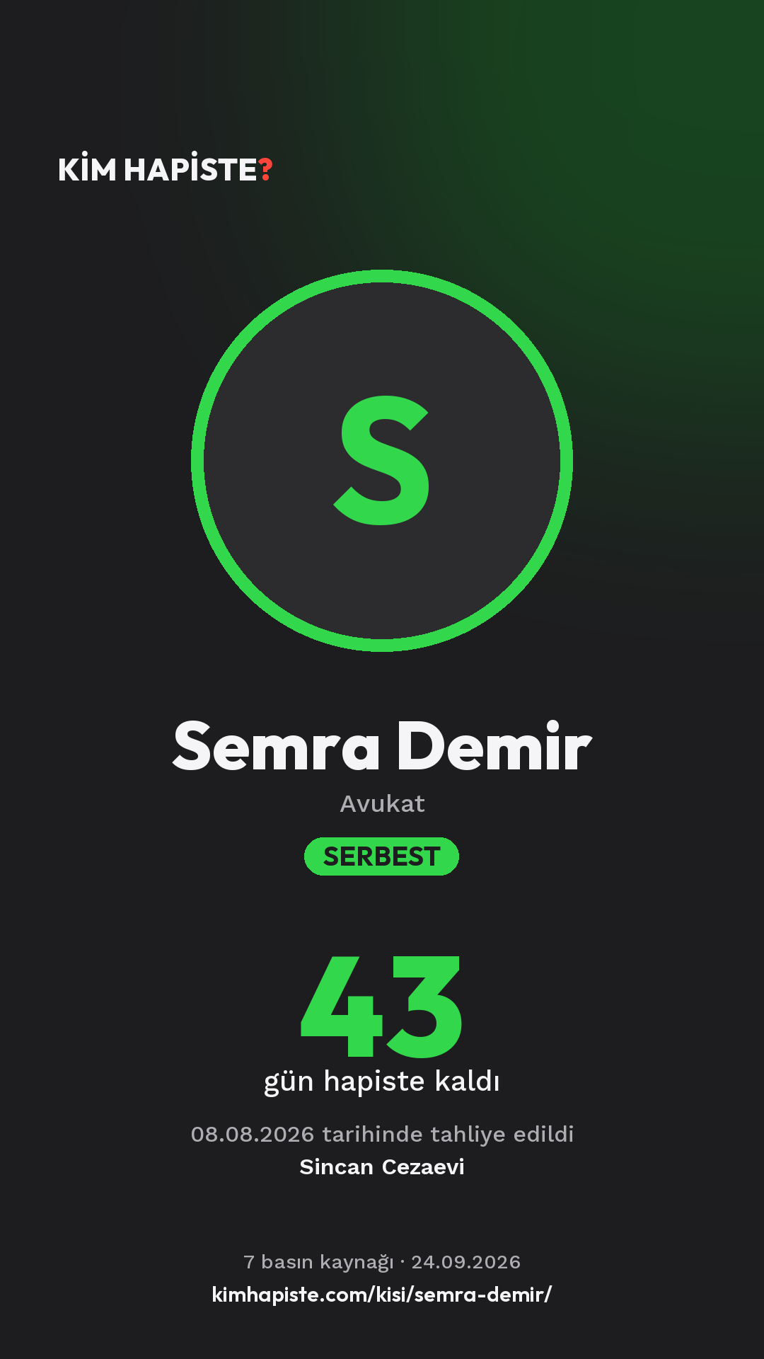 Semra Demir paylaşım kartı