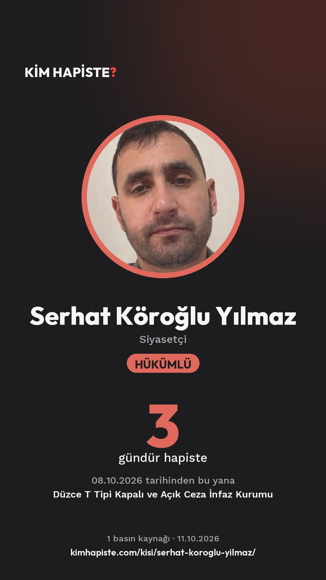 Serhat Köroğlu Yılmaz paylaşım kartı