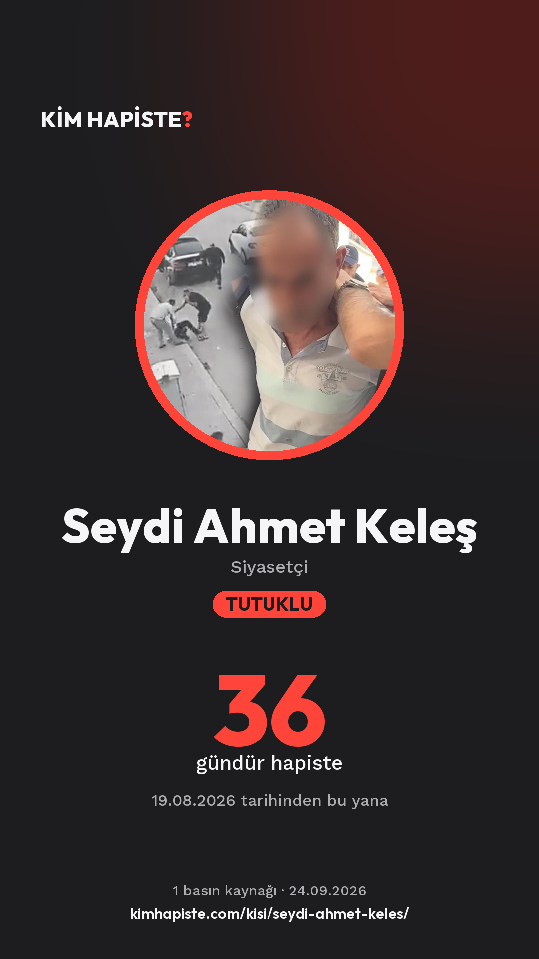 Seydi Ahmet Keleş paylaşım kartı