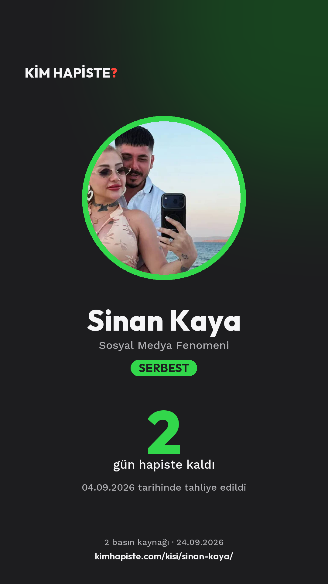 Sinan Kaya paylaşım kartı