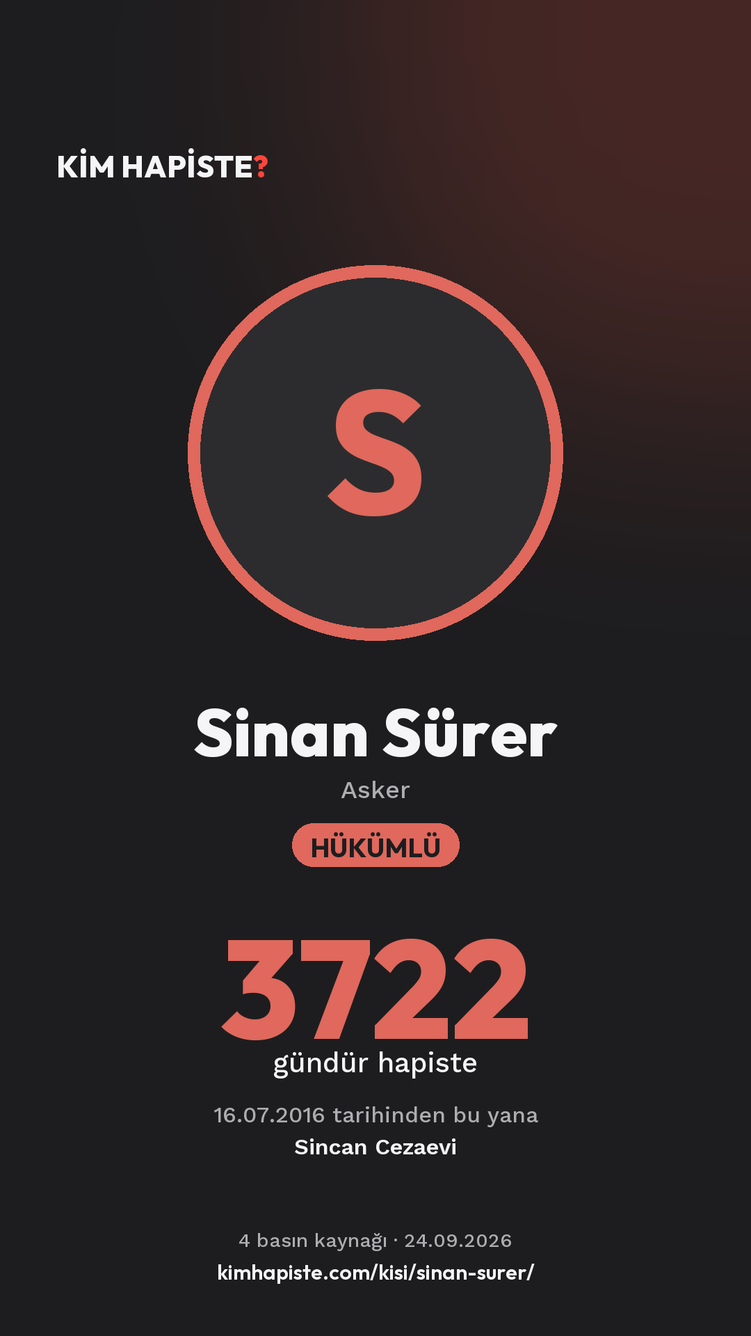 Sinan Sürer paylaşım kartı