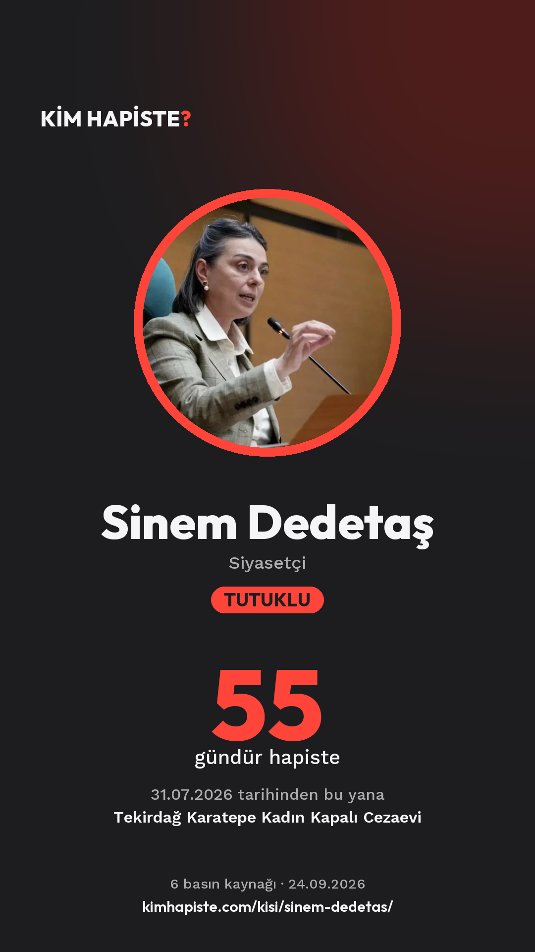 Sinem Dedetaş paylaşım kartı