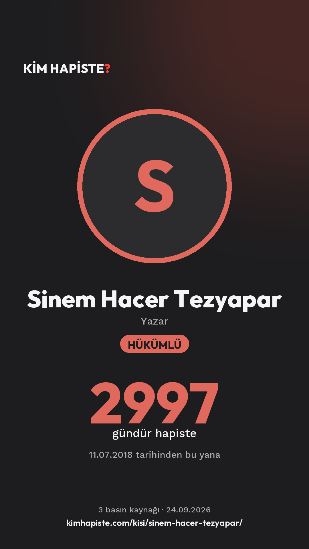 Sinem Hacer Tezyapar paylaşım kartı