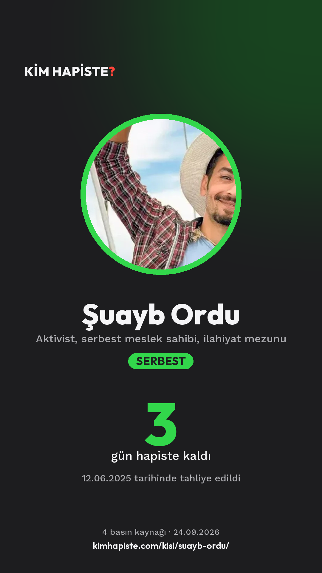 Şuayb Ordu paylaşım kartı