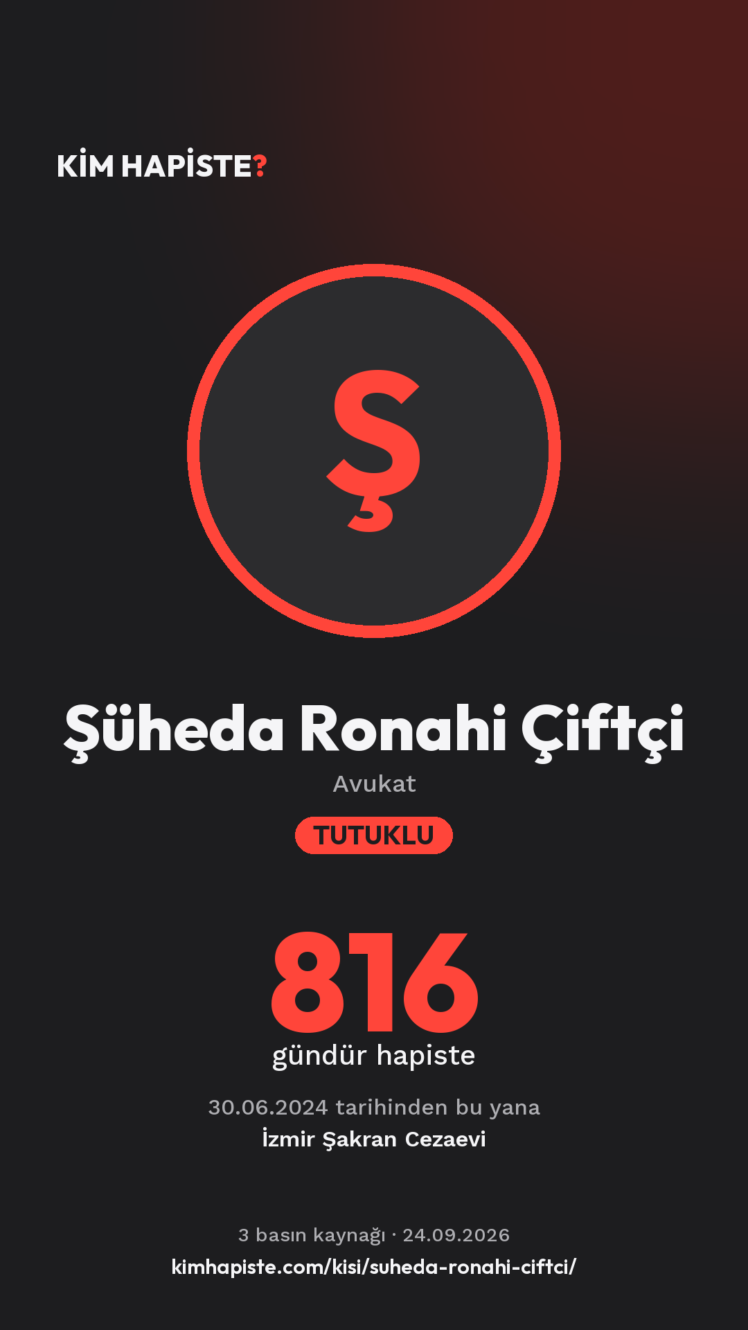 Şüheda Ronahi Çiftçi paylaşım kartı