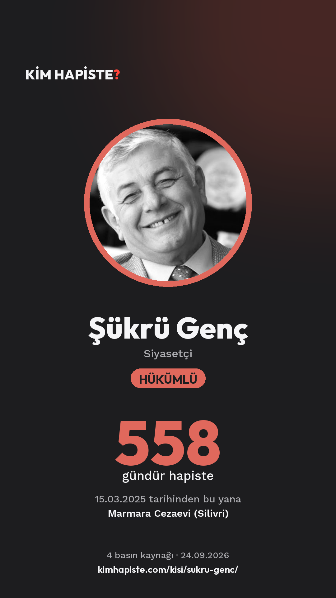 Şükrü Genç paylaşım kartı