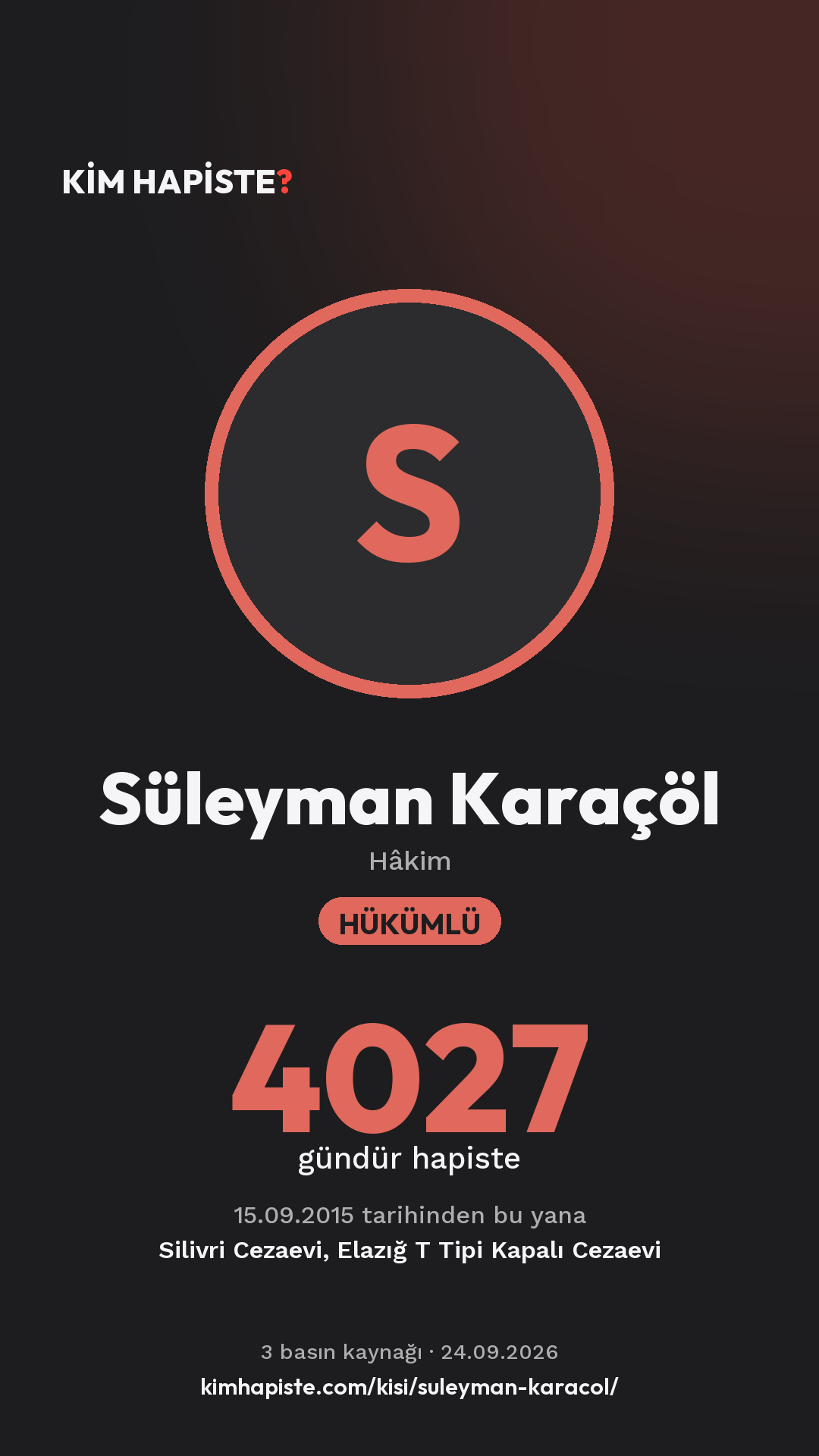 Süleyman Karaçöl paylaşım kartı