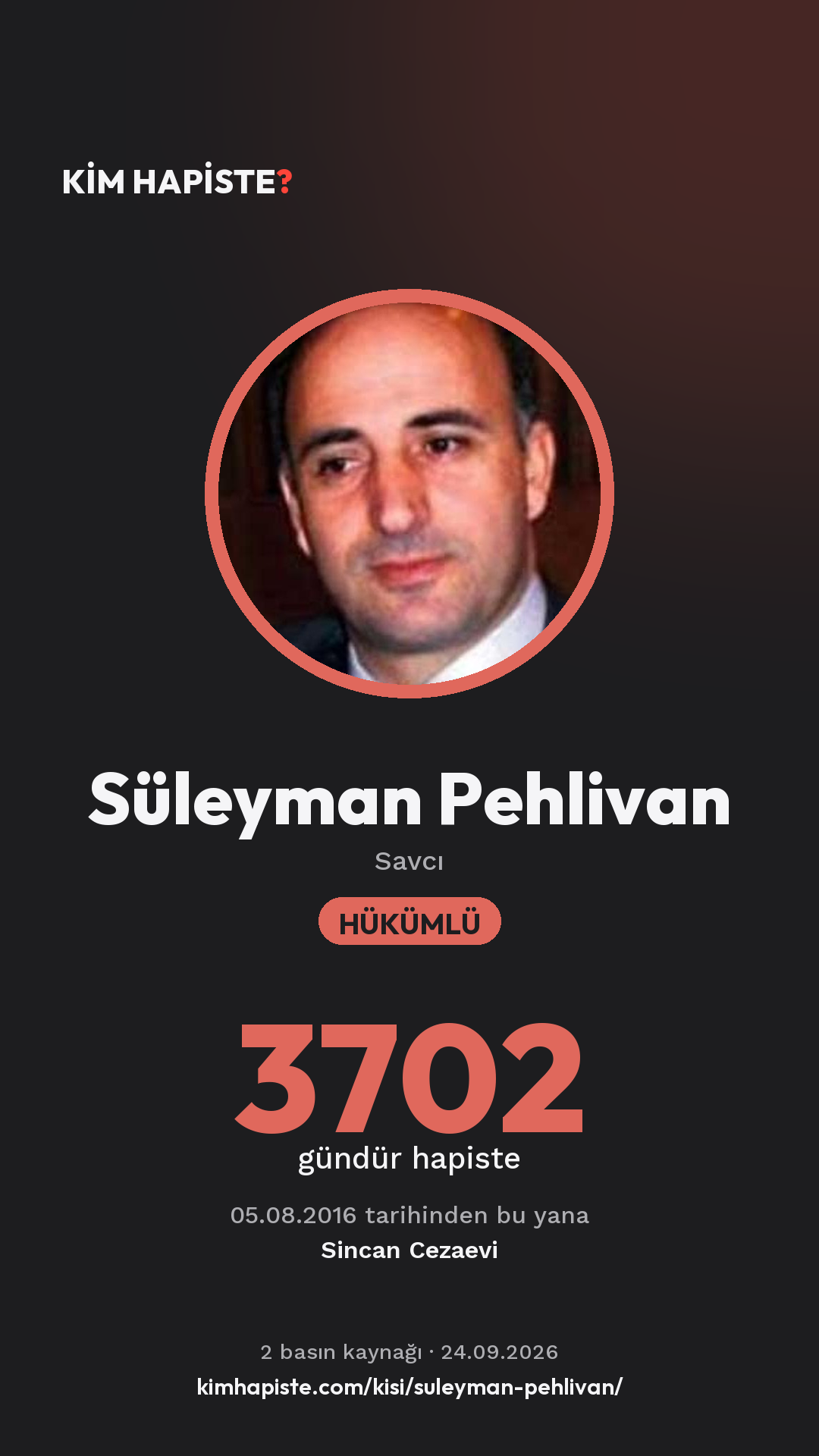 Süleyman Pehlivan paylaşım kartı
