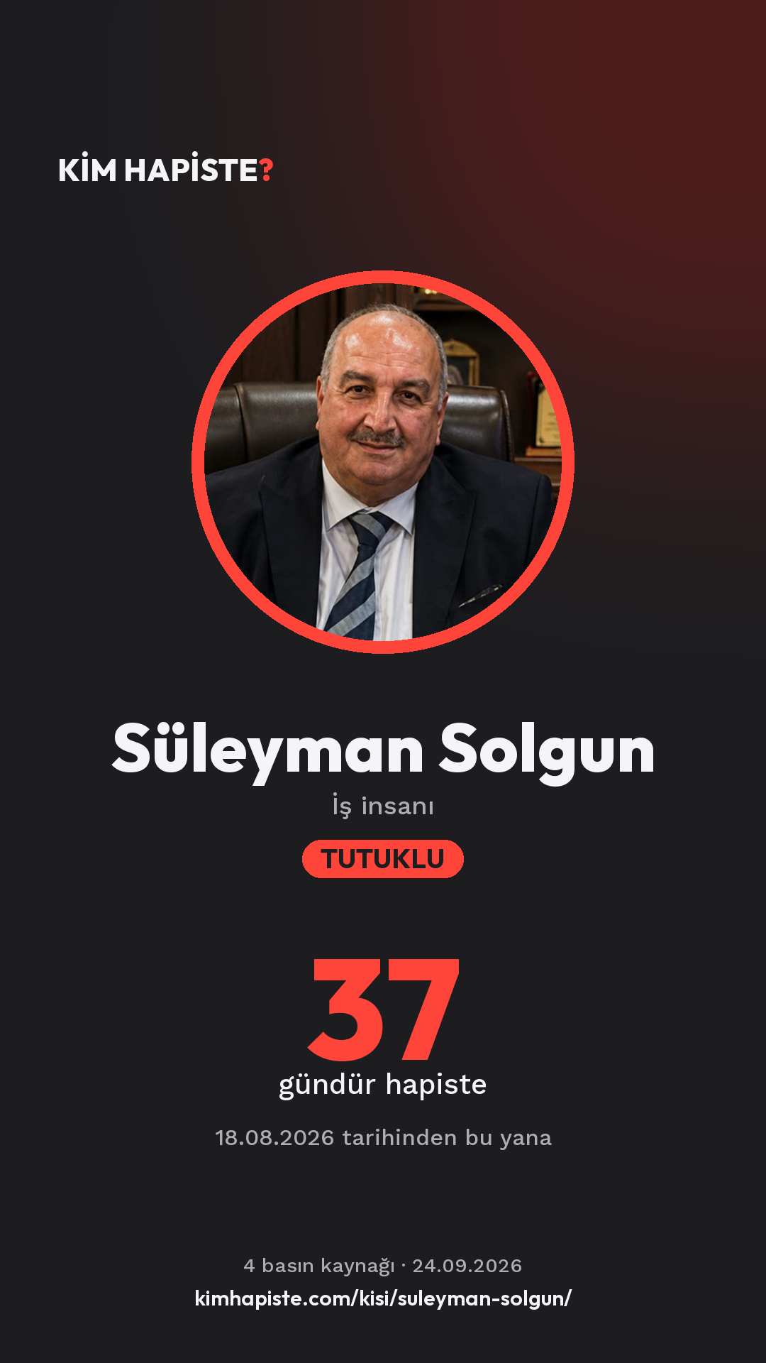 Süleyman Solgun paylaşım kartı