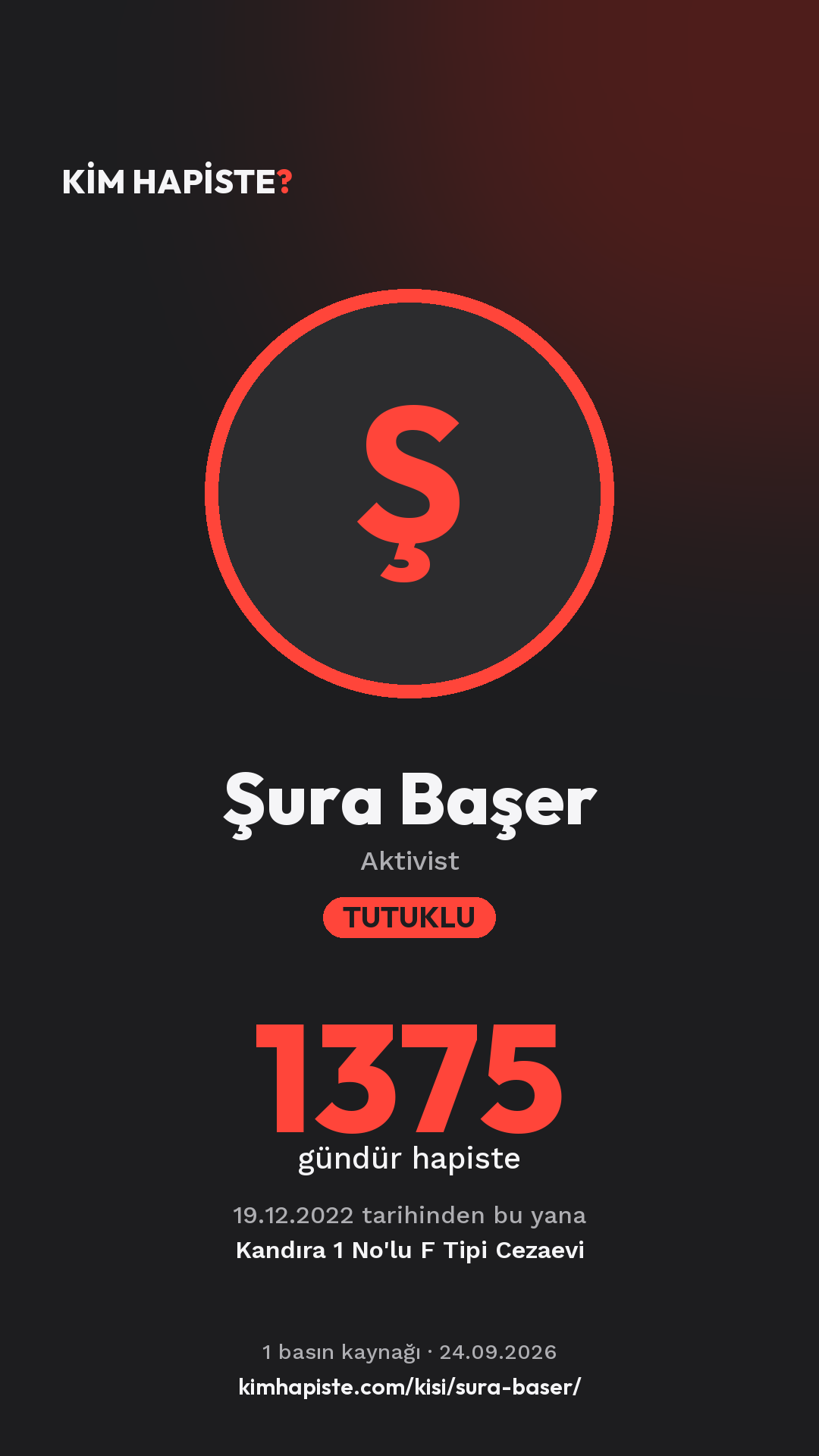 Şura Başer paylaşım kartı