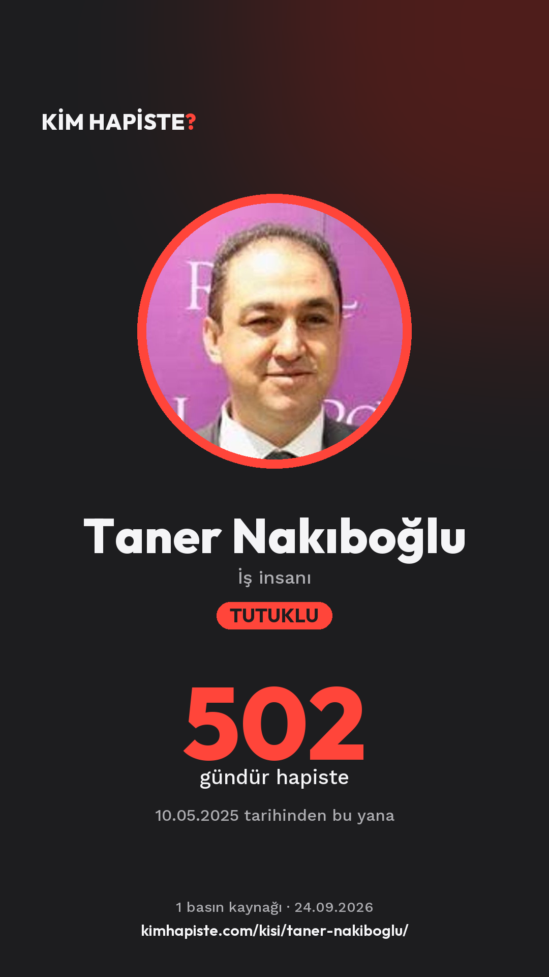 Taner Nakıboğlu paylaşım kartı