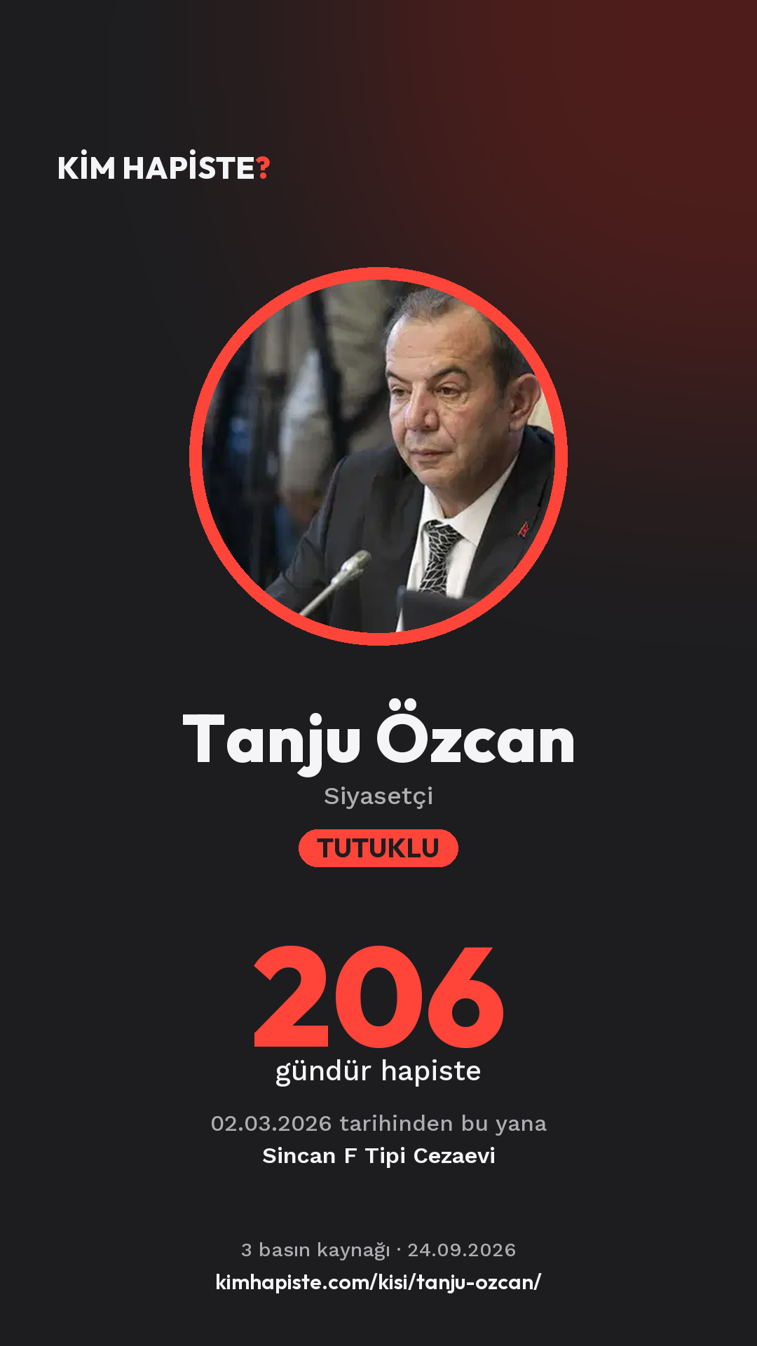 Tanju Özcan paylaşım kartı