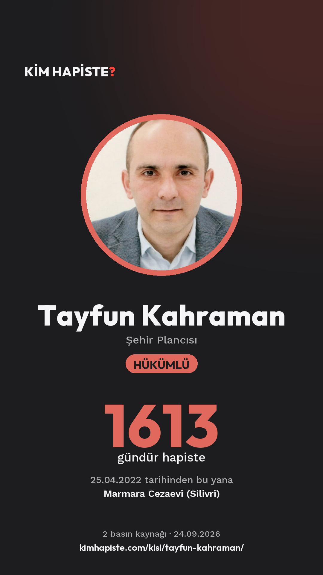 Tayfun Kahraman paylaşım kartı