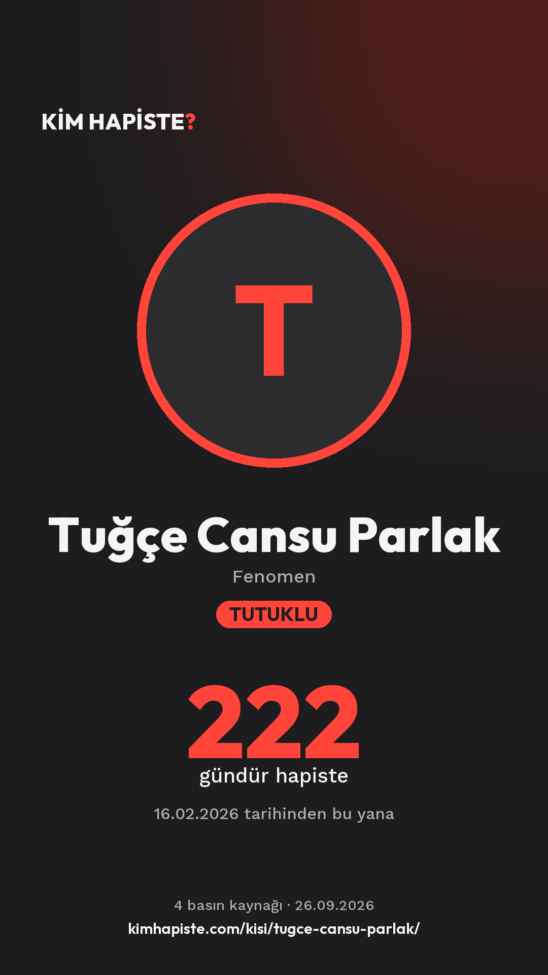 Tuğçe Cansu Parlak paylaşım kartı