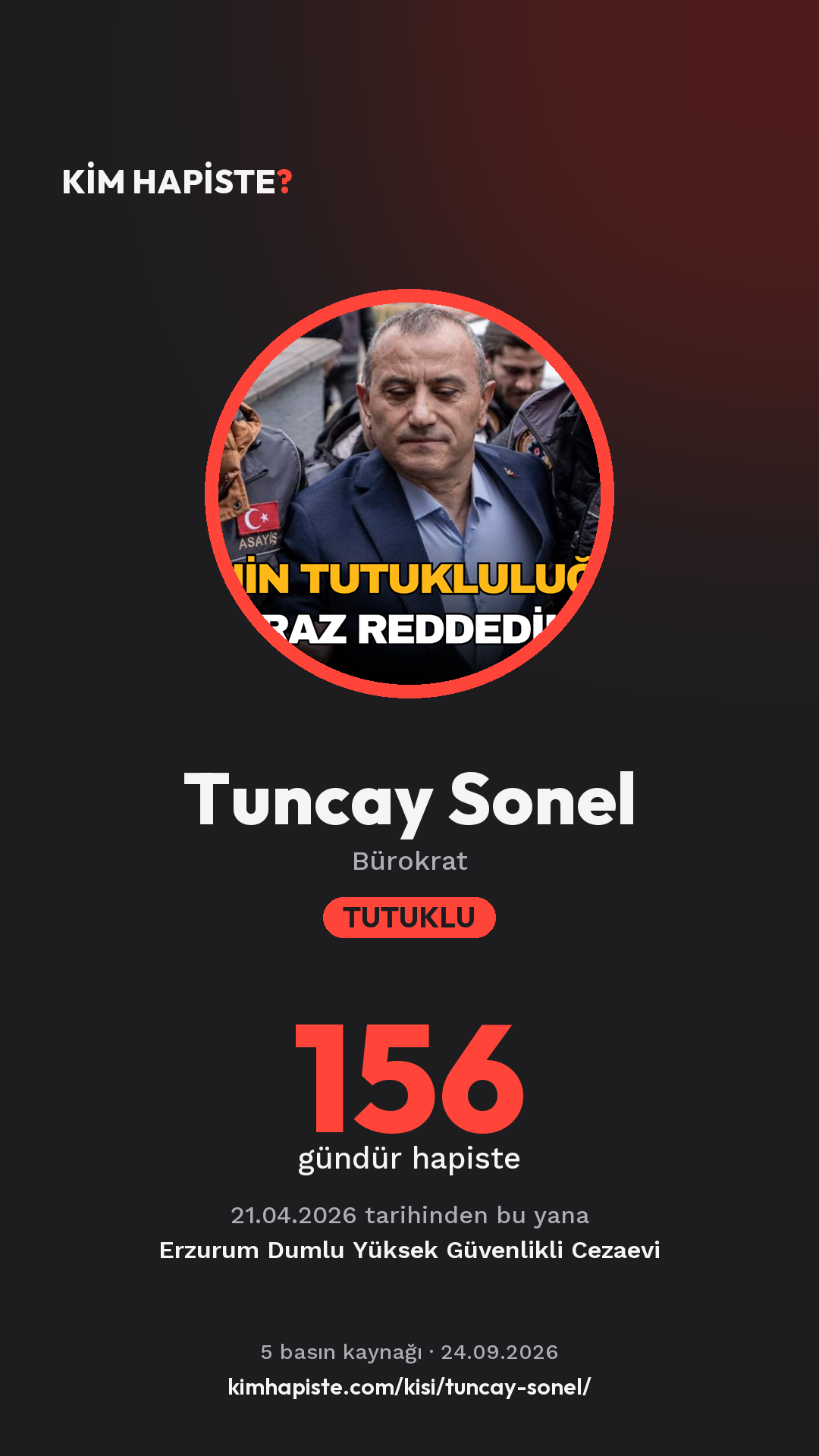 Tuncay Sonel paylaşım kartı