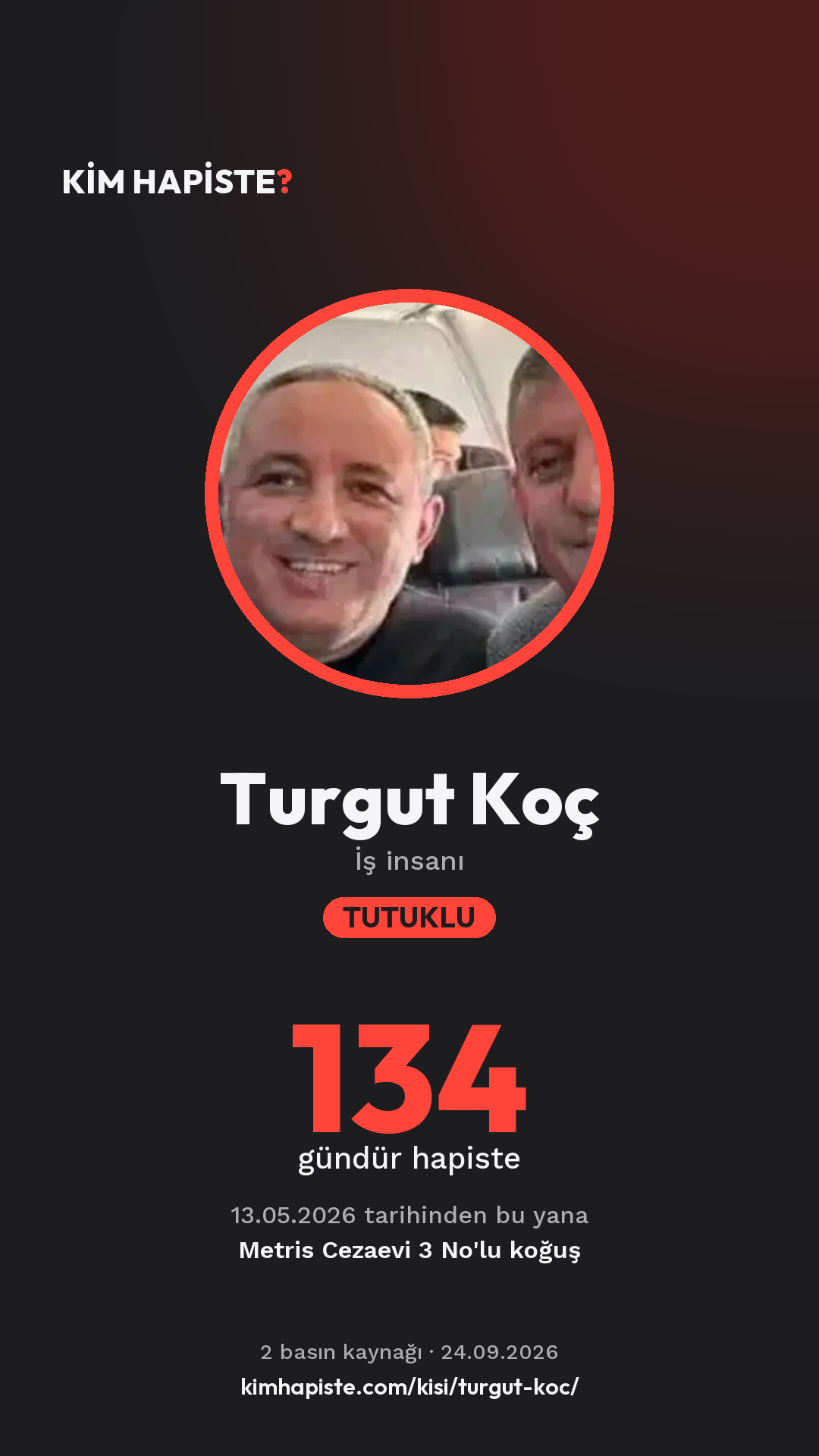 Turgut Koç paylaşım kartı