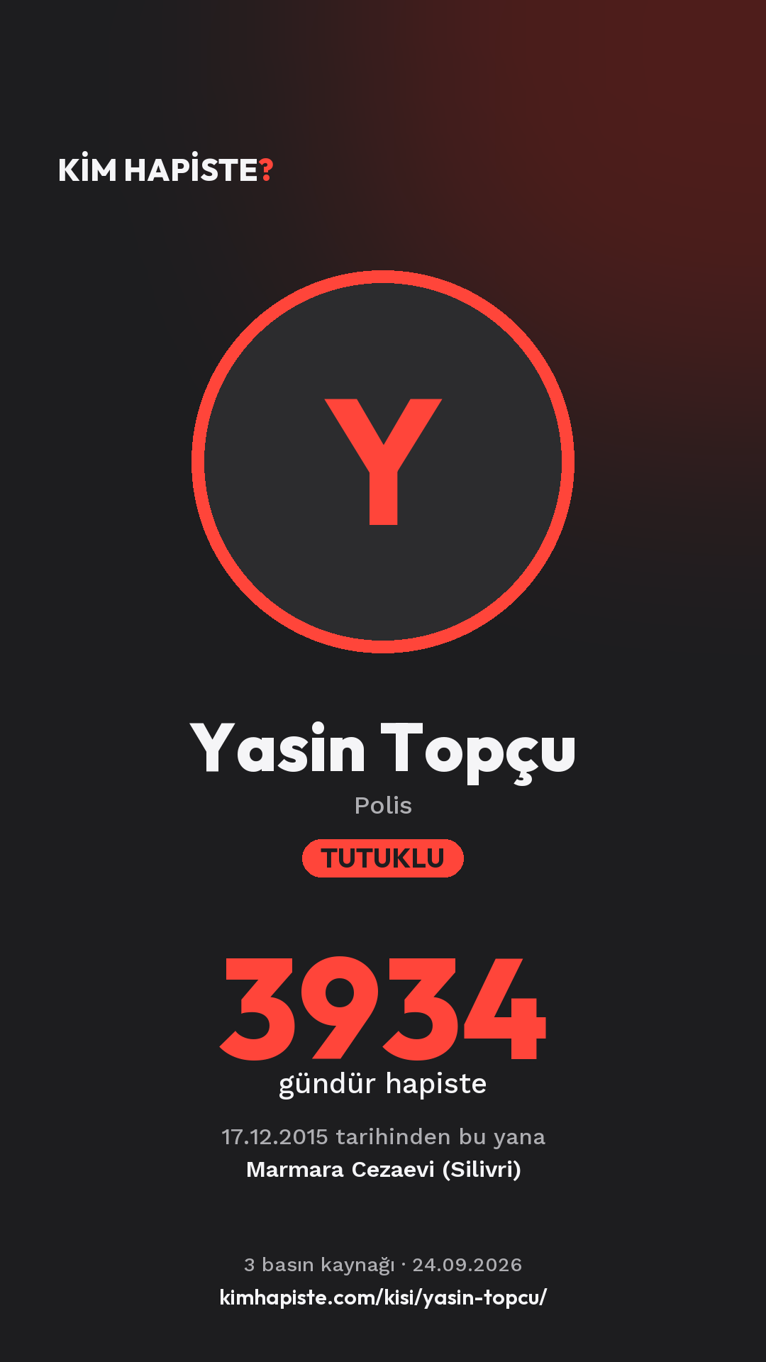Yasin Topçu paylaşım kartı