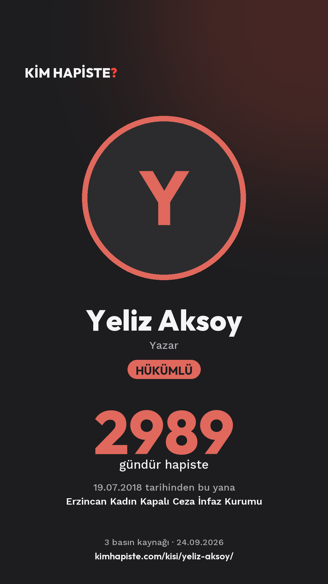 Yeliz Aksoy paylaşım kartı