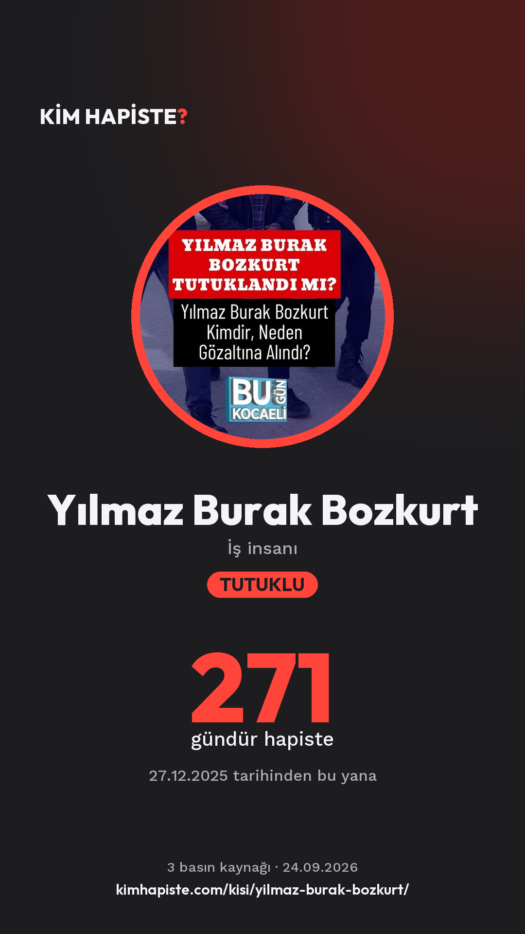 Yılmaz Burak Bozkurt paylaşım kartı