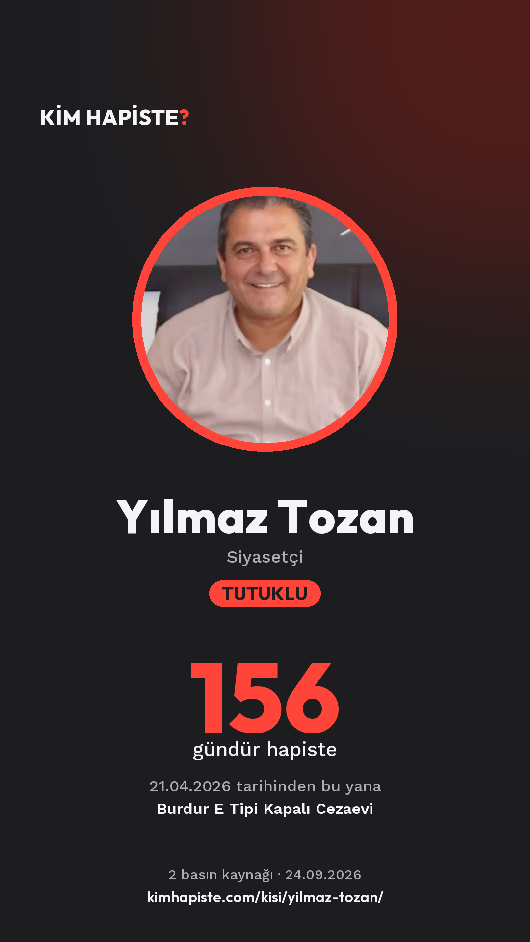 Yılmaz Tozan paylaşım kartı