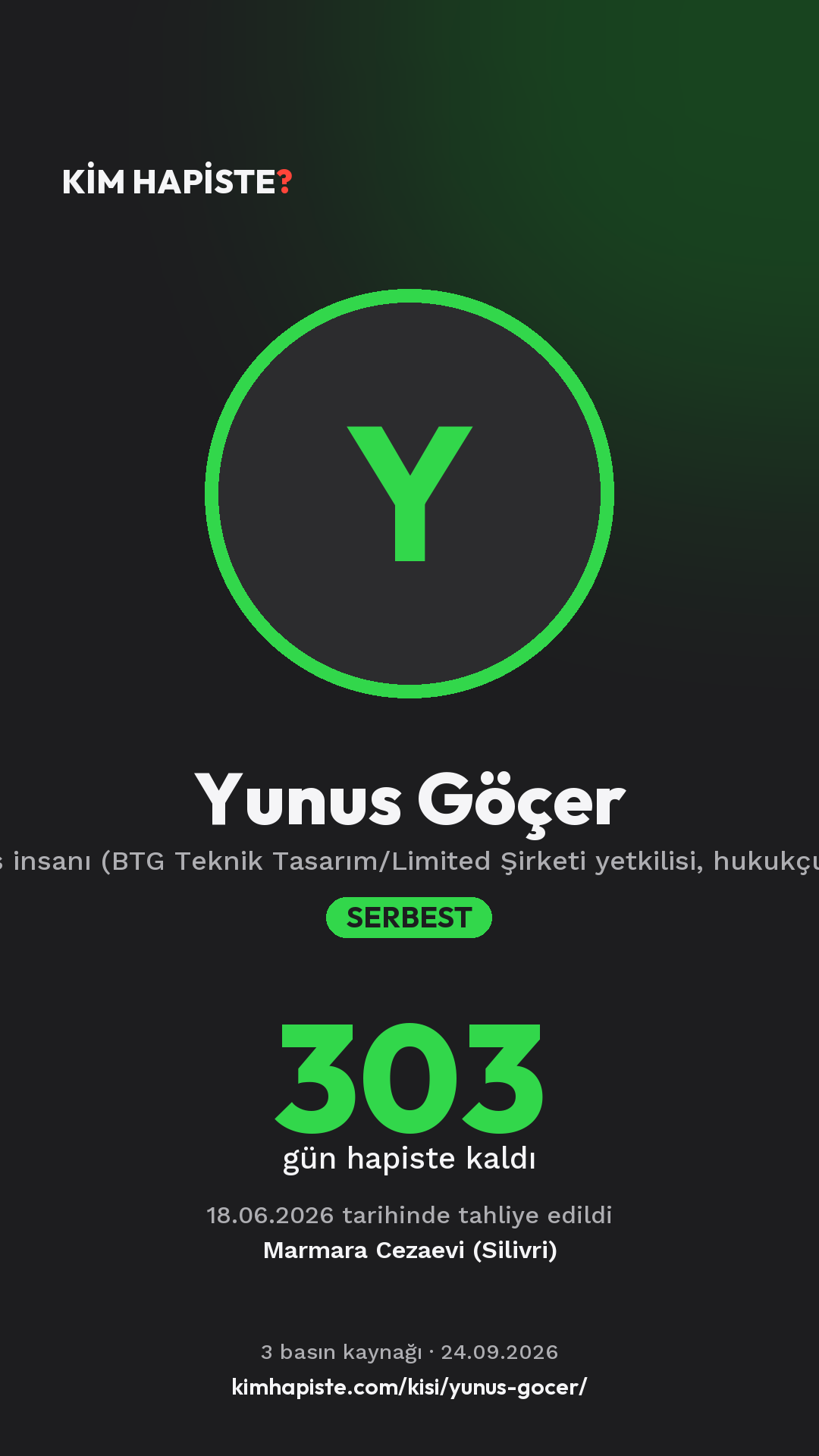 Yunus Göçer paylaşım kartı