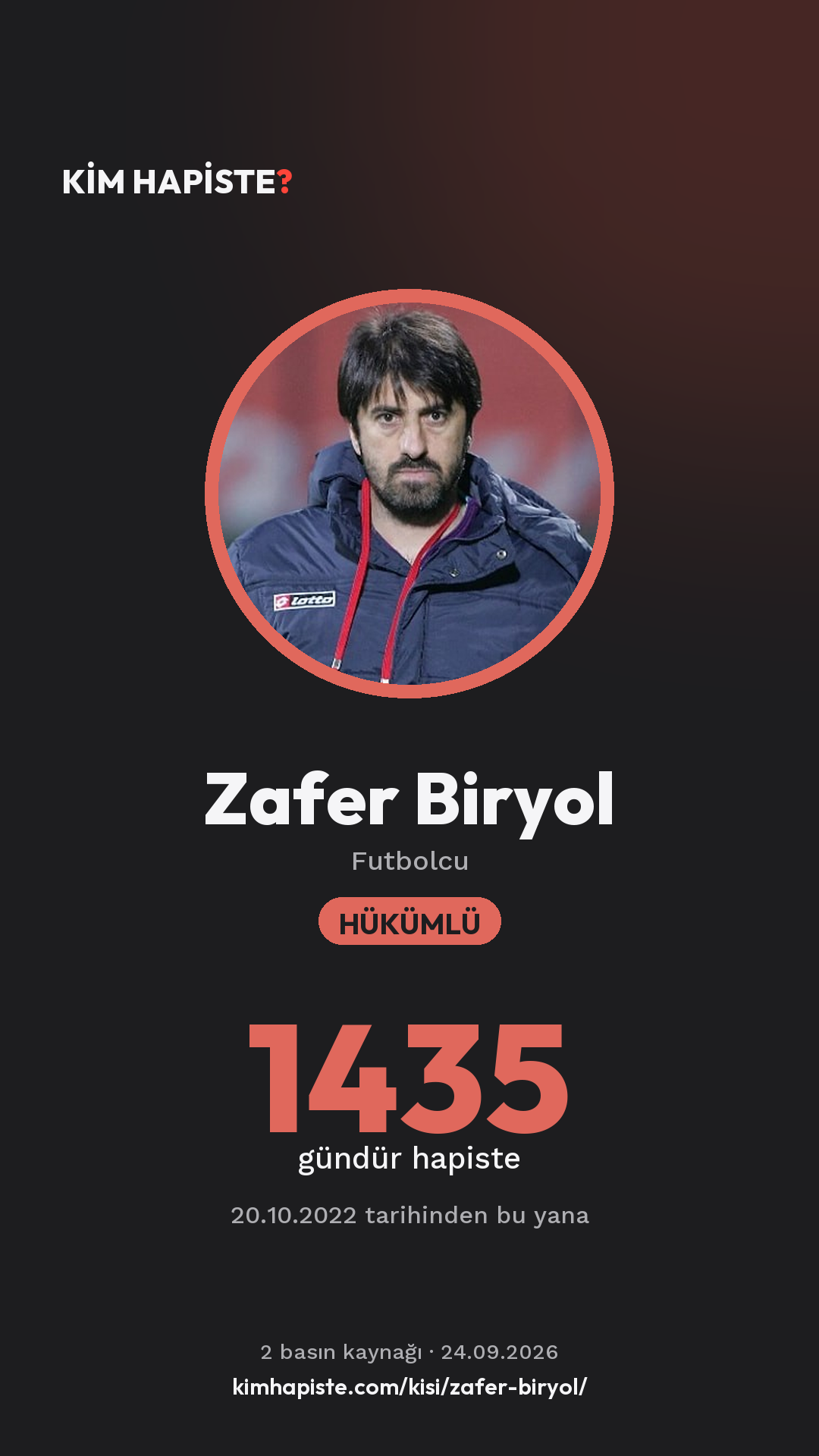 Zafer Biryol paylaşım kartı