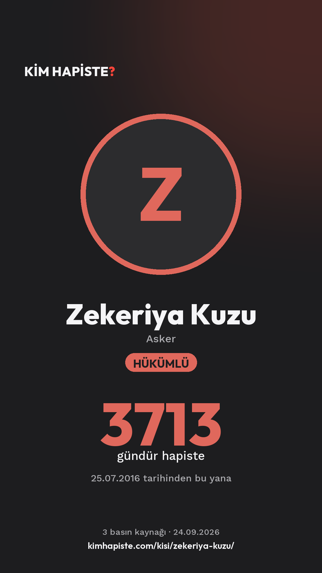 Zekeriya Kuzu paylaşım kartı